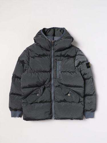 Jacket Kids color Grey - Stone Island Junior - Modalova