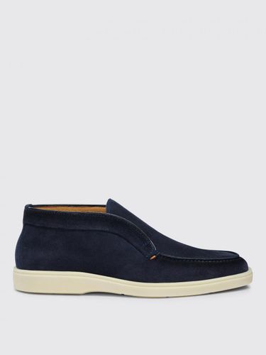 Chukka Boots Men color Blue 1 - Santoni - Modalova