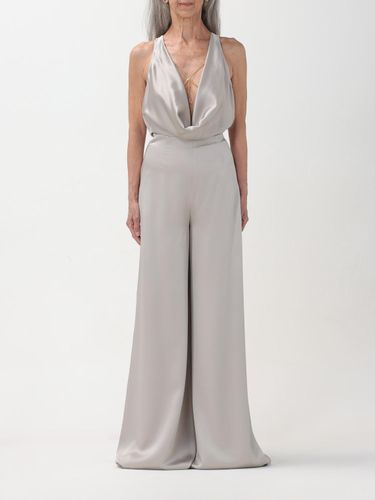 Pants Woman color Pearl - Elisabetta Franchi - Modalova
