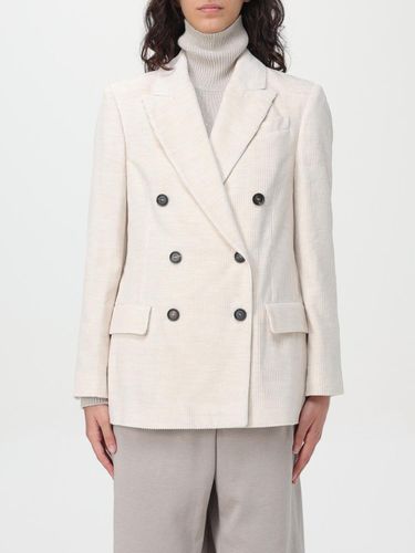 Blazer Woman color White - Brunello Cucinelli - Modalova