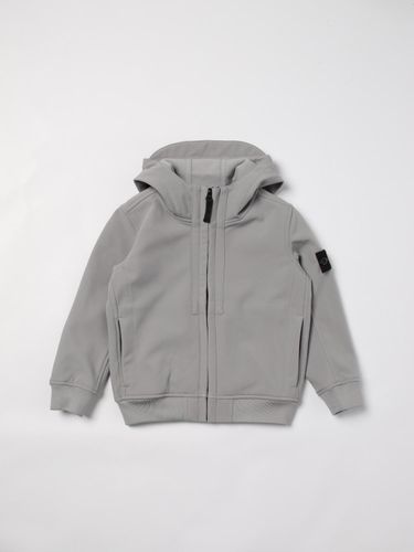 Jacket Kids color Grey - Stone Island Junior - Modalova