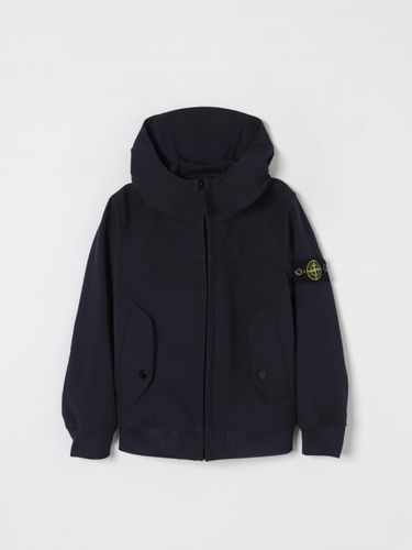 Jacket Kids color Blue - Stone Island Junior - Modalova