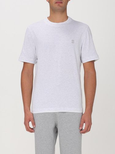 T-Shirt Men color Grey - Brunello Cucinelli - Modalova