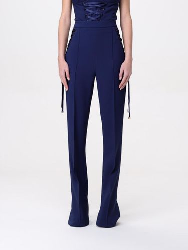 Pants Woman color Blue - Elisabetta Franchi - Modalova