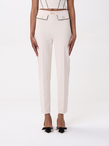 Pants Woman color Butter - Elisabetta Franchi - Modalova