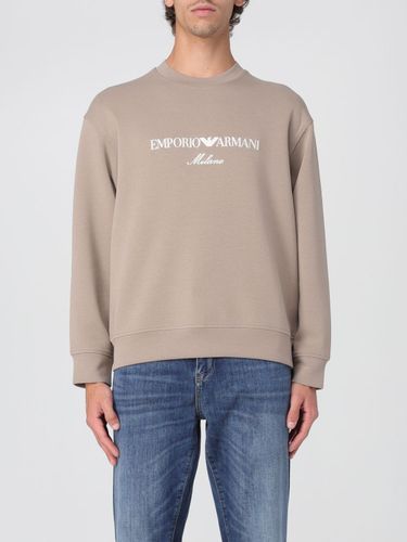 Sweatshirt Men color Charcoal - Emporio Armani - Modalova