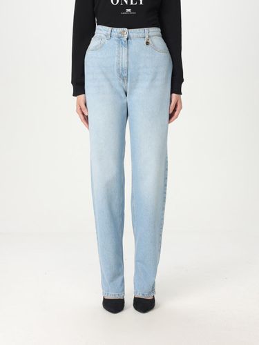 Pants Woman color Gnawed Blue - Elisabetta Franchi - Modalova