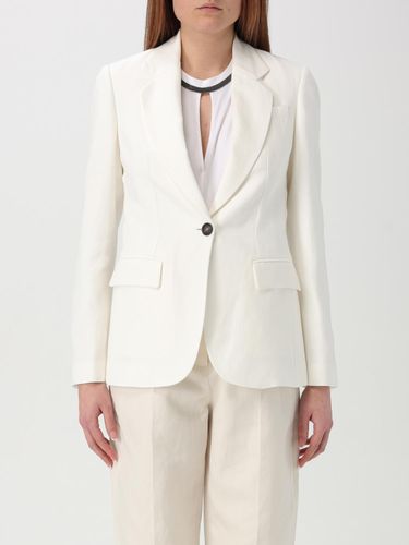Blazer Woman color White - Brunello Cucinelli - Modalova