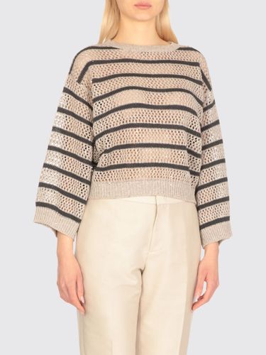 Sweater Woman color Sand - Brunello Cucinelli - Modalova