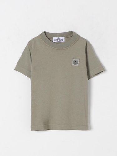 T-Shirt Kids color Brown - Stone Island Junior - Modalova