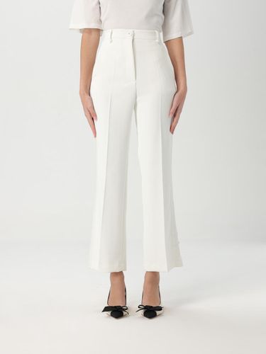 Pants Woman color Ivory - Elisabetta Franchi - Modalova