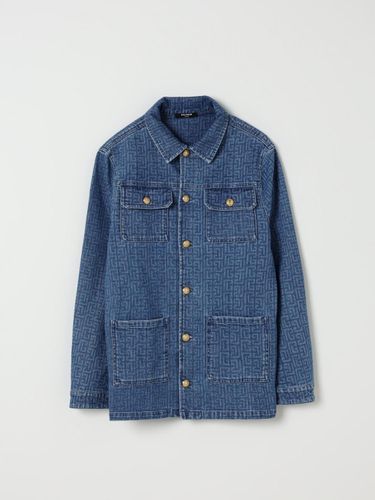 Jacket Kids color Gnawed Blue - Balmain - Modalova