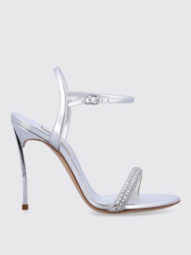 Heeled Sandals Woman color Silver - Casadei - Modalova