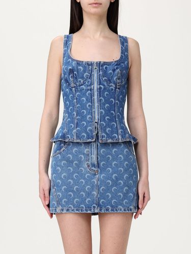 Top MARINE SERRE Woman color Blue - Marine Serre - Modalova