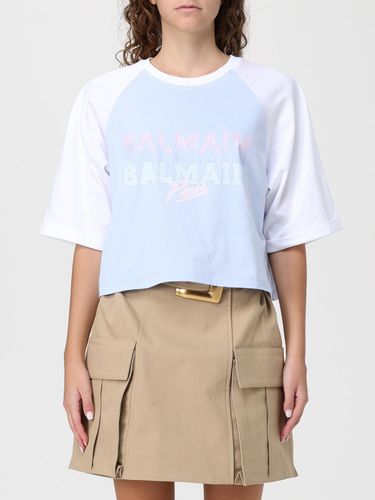 T-Shirt BALMAIN Woman color Sky - Balmain - Modalova