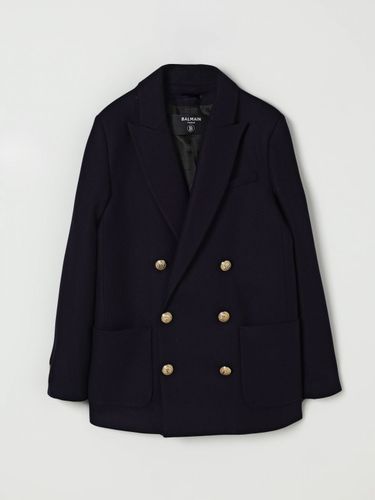 Coat BALMAIN Kids color Blue - Balmain - Modalova
