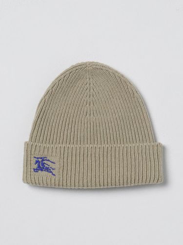 Hat in ribbed cashmere with embroidered Equestrian Knight - Burberry - Modalova