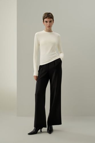 LILYSILK Haut Jersey Silk Breeze Blanc XS: T-shirt Soie Respirant, Léger et Élégant, Manches Longues, Coupe Ajustée - LILYSILK - Modalova