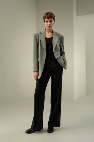 LILYSILK Blazer Oversize Crêpe Soie Élastique Épaules Rembourrées Thé L - LILYSILK - Modalova