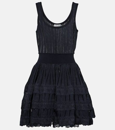 Alaïa Vestido corto de punto acanalado - Alaia - Modalova