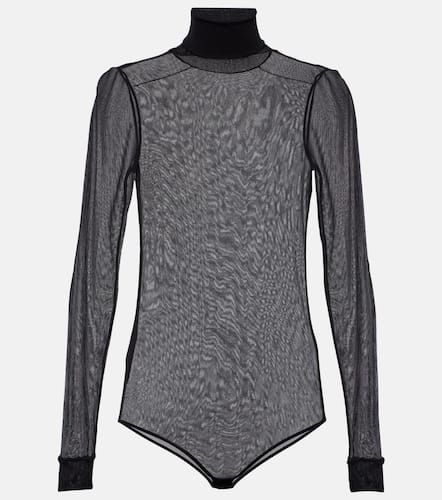 Mockneck sheer mesh bodysuit - Maison Margiela - Modalova