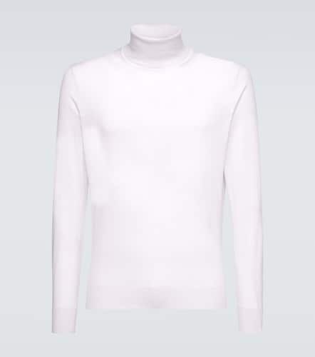 Cashseta cashmere and silk turtleneck top - Zegna - Modalova