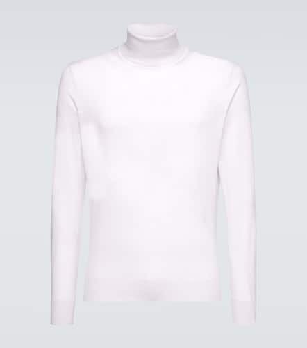 Cashseta cashmere and silk turtleneck top - Zegna - Modalova