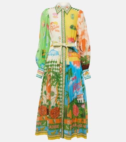 AlÃ©mais Paradiso printed ramie maxi shirt dress - Alemais - Modalova