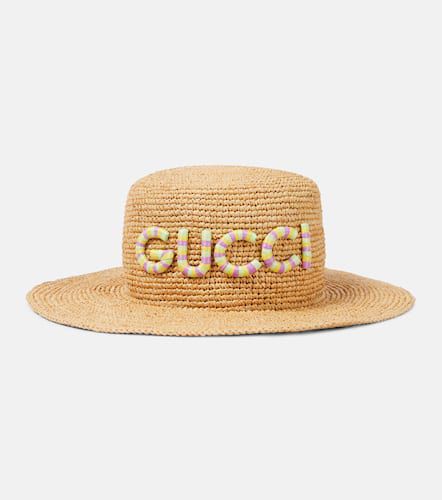 Gucci Hut aus Stroh - Gucci - Modalova