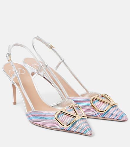 Pumps slingback VLogo Signature 80 in pelle - Valentino Garavani - Modalova