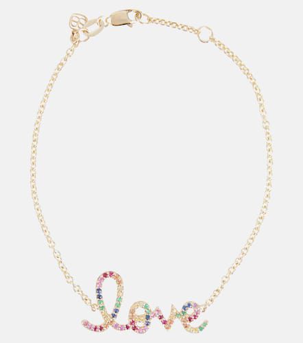 Love 14kt gold bracelet with diamonds - Sydney Evan - Modalova