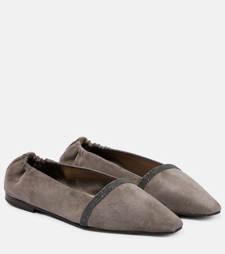 Ballerine in suede - Brunello Cucinelli - Modalova