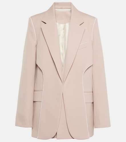 Asymmetric wool-blend blazer - Victoria Beckham - Modalova