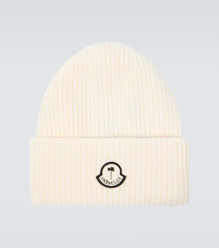 X Palm Angels ribbed-knit wool beanie - Moncler Genius - Modalova