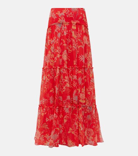 Etro Floral tiered silk maxi skirt - Etro - Modalova