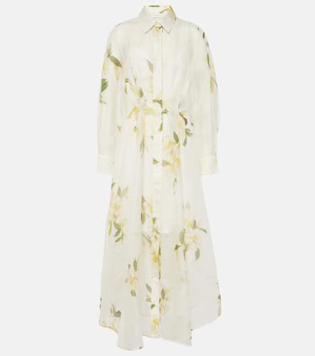 Harmony linen and silk organza shirt dress - Zimmermann - Modalova