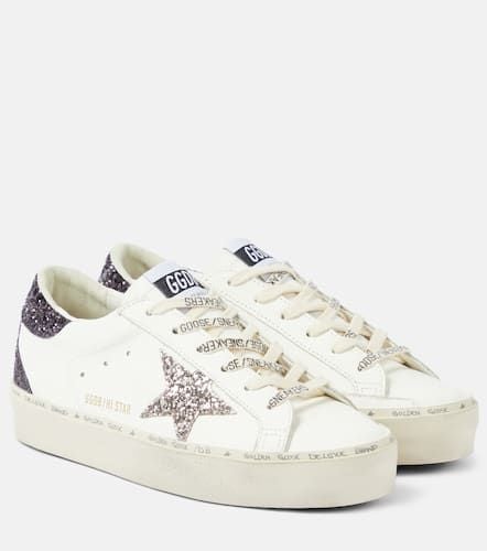 Sneakers Hi Star aus Leder mit Glitter - Golden Goose - Modalova