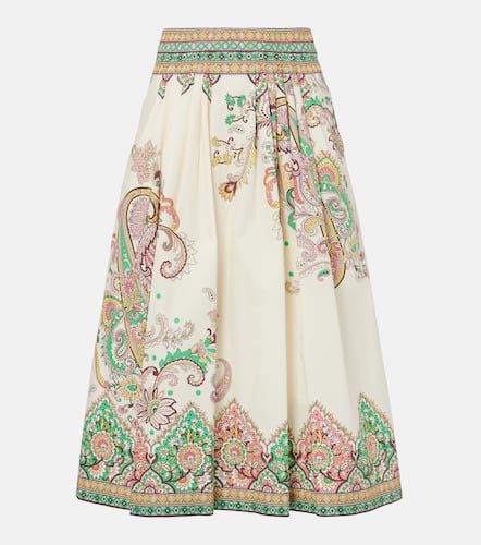 Paisley printed cotton poplin midi skirt - Etro - Modalova