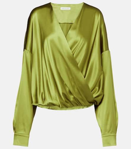 Blouse en satin de soie mélangée - Dries Van Noten - Modalova