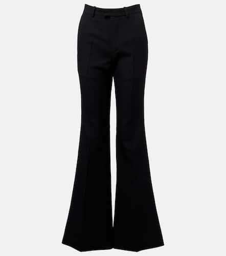Pantalon flare à taille haute en laine - Balenciaga - Modalova