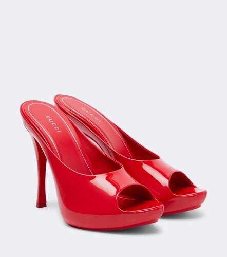 Mules con plataforma Viv de charol - Gucci - Modalova