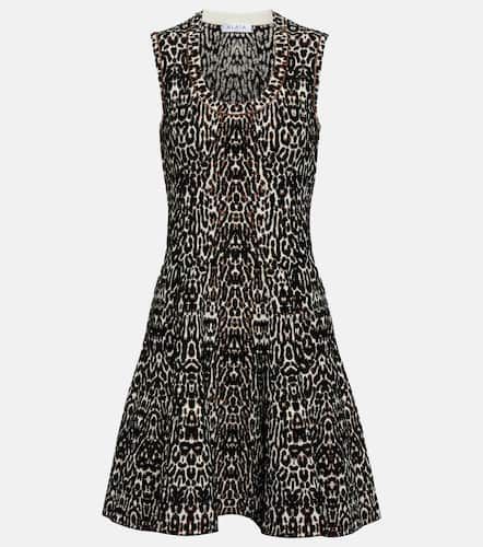 Alaïa Robe en jacquard à motif léopard - Alaia - Modalova