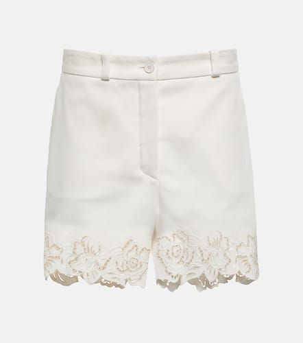 Elie Saab Embroidered cotton shorts - Elie Saab - Modalova
