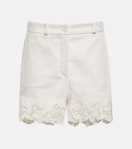 Shorts de algodón bordados - Elie Saab - Modalova