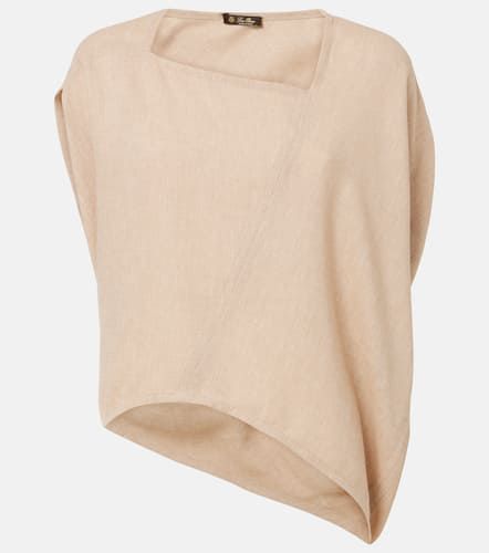 Gaia asymmetric linen crÃªpe top - Loro Piana - Modalova