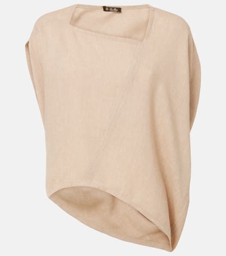 Gaia asymmetric linen crêpe top - Loro Piana - Modalova