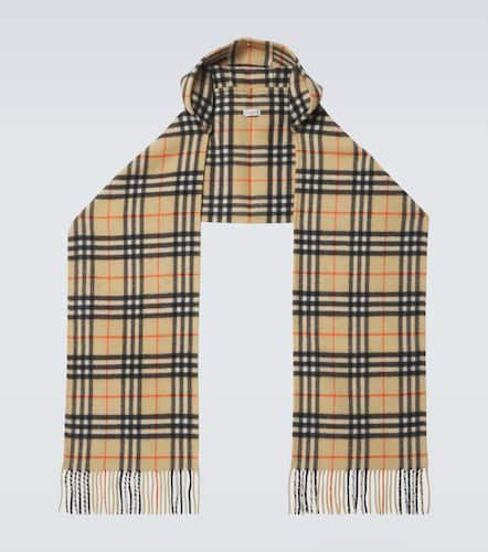 Bufanda con capucha de cachemir con Check - Burberry - Modalova