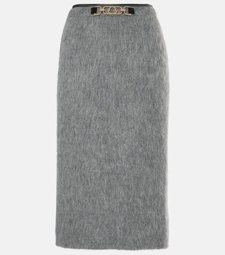 Wool and mohair-blend pencil skirt - Moncler - Modalova