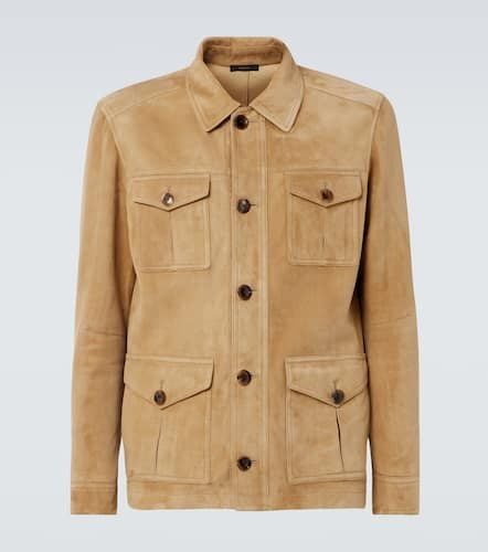 Tom Ford Feldjacke aus Veloursleder - Tom Ford - Modalova