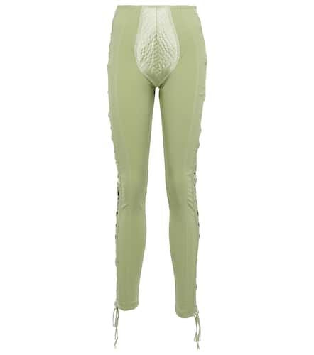 X Lotta Volkova Leggings mit Satin - Jean Paul Gaultier - Modalova